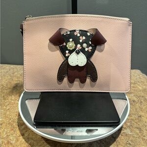 Kate Spade New York Floral Puppy Dog Wristlet